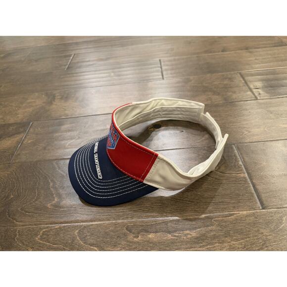 USA Softball National Championship Unisex Red Blue White Adjustable Visor Hat - Picture 4 of 8